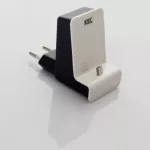 LTS ANTRACYT/BIAŁY Ładowarka telefoniczna stacjonarna napięcie wyjściowe: 5V / 2A Napięcie zasilania: 110/240V ładowarka jest wyposażona w gniazdo MicroUSB