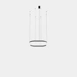 Pendant Geometric Square Recessed 1000x1000mm LED 72W LED warm-white 2700K 0-10V Black 4240lm QS5Z-00V9AZRU05
