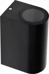 LAMPA ŚCIENNA ZEWN. CZARNA ALUM. 2XGU10