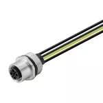 SAIE-M12B-3+PE-S-0.2U-M16 Złącze okrągłe, do wbudowania (z kablem), nr.katalogowy 1467940000