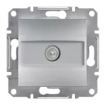 Asfora, gniazdo TV końcowe 1dB, bez ramki, aluminium