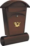 SKRZYNKA NA LISTY 480x280x80MM BRĄZOWA