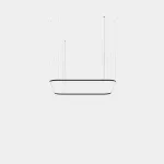 Pendant Geometric Square Mini 2500x2500mm LED 195W LED neutral-white 4000K 0-10V Black 13531lm QS6V-00X9AZRU05