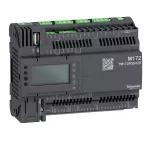 Modicon M172, moduł rozszerzeń We/Wy PLC HVAC, 12 DI, 12 AI, 12 DO, 6 AO, Wyświetlacz, Eth, CAN, RS485, USB miniA/B, µSD