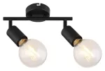 3987 Lampa sufitowa Lamar E27 2xMAX 40W matt black