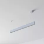 CLEOLine-1 854mm wisząca DIRECT, Micro Pryzma, LED PHILIPS LV 20W/3300lm/940/TD/CAS, 230V, srebrny aluminiowy (mat struktura) RAL 9006