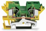 2-przewodowa złączka PE 10 mm², żółto-zielona 284-607/999-950