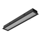 BURGOS W2 wpust stropowy LED 36W/3492lm/4000K, 230V, czarny głęboki (mat struktura) RAL 9005