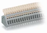 Złączka do płytek drukowanych przycisk 0,5 mm² RM 2,5 mm 24-bieg, szara 233-224