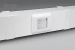 Pokrywa maskująca z ramką PM 90/1 - moduł 45 biała