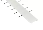 Klosz do profilu LED BASIC wciskany 100cm PVC Gruby Mocno Mleczny