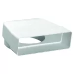kolano łączące 204x60/ fi 125 mm, białe