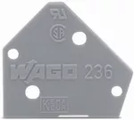 Ścianka końcowa gr. 1 mm do montażu zatrzaskowego, pomarańczowa 236-600