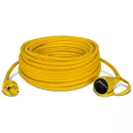 PJ-HEAVY/Z/S/40M/3X2,5/H07RN Przedłużacz jednogniazdowy specjalistyczny HEAVY SCHUKO; IP44; 16A; H07RN; 3X2,5; 40m; żółty