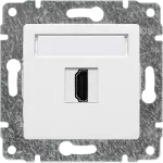 VENA Gniazdo multimedialne HDMI, bez ramki ŚNIEŻNA BIEL