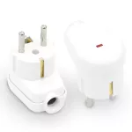 WT-16U/S Wtyczka rozbieralna, kątowa, podświetlana, Uni-SCHUKO, 2p+Z; 16A, 250V; WT-16U/S; biały