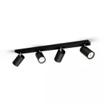 KOSIPO bar/tube black 4xNW Oświetlenie punktowe