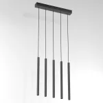 NER PANEL ZPD5 wisząca max. 5x2,5W, G9, 230V, przewód czarny, szary grafitowy (mat) RAL 7024