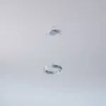 ALFREDO 415/U wisząca DIRECT LED PHILIPS LV 25W/4000lm/3000K/TD/CAS, 230V, kolor srebra (gładki mat)