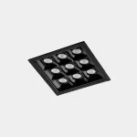 Downlight Bento Standard Square Trim 18.3W LED neutral-white 4000K CRI 92 47.7º Black IP23 2182lm 90-6699-60-60
