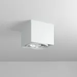 TITO C2 stropowy max. 1x13W, GU10, 230V, srebrny aluminiowy (mat struktura) RAL 9006