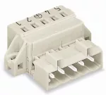 Wtyk 1-przewodowy CAGE CLAMP®, pełna ochrona przed błędnym wetknięciem, jasnoszary 721-604/019-042