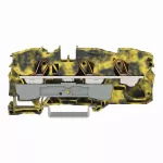 3-przewodowa złączka przelotowa 16 mm², żółta