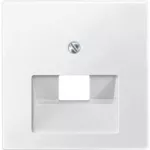 System M, Płytka centralna gniazda RJ45 UAE, biały polarny, matowy