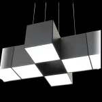 Oprawa NOISE CLOVER Connect LED zw ED 1400lm/840 PLX czarny mat 17 W