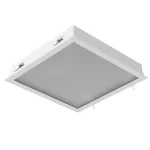 BURGOS Y2 wpust stropowy LED 27W/2619lm/3000K, 230V, biały sygnałowy (mat struktura) RAL 9003