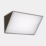 Wall fixture IP65 Curie PC 350mm LED 28.9W SW 2700-3200-4000K ON-OFF Brown 2941lm 05-E138-J6-EH