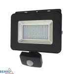 NAŚWIETLACZ LED SMD LOFOT 20W 6000K 1800LM IP65 CZARNY CZ. PIR