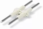 Element łączący raster 4mm 2-bieg., biały długość 30mm