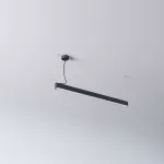 AVAR 1000 wisząca, dyfuzor oval OPAL, LED PHILIPS LV 25,8W/3500lm/930/TD/CAS, 230V, czarny (mat) RAL 9017