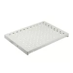 Półka do obudowy, 1U, głębokość 800, perforowana, blacha stalowa, RAL7035, 100kg