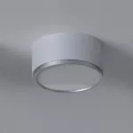 KAPS A1/10 stropowy LED 10W/1000lm/3000K, 230V, kolor srebra (gładki mat), srebrny aluminiowy (mat struktura) RAL 9006