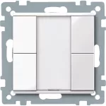 KNX przycisk 2-krotny plus biały połysk System M
