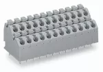 2-piętrowa złączka do płytek drukowanych przycisk 1,5 mm² RM 5 mm 12-bieg, szary agatowy