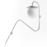 COTTON kinkiet fi100 max.1x1,9W, G9, 230V, przewód transparentny, kolor srebra (gładki mat) DM101/LA42/A1/P/B/963
