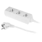 PS-370/5,0 E Przedłużacz z trzykrotnym gniazdem ;ECO; 3X2p+Z; 10A; 5m; biały