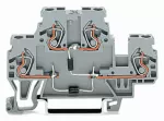 Złączka do zabudowy elementów 2-piętrowe, szara 870-541/281-491