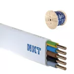 nkt instal YDYpżo 450/750 5x6 biały Kabel elektroenergetyczny, instalacyjny, wielożyłowy z izolacją PVC
