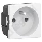 MOSAIC GNIAZDO 2P+Z PODŁĄCZENIE PRZEZ ZACISKI AUTOMATYCZNE-2 MOD BIAŁE 16A-250V, Legrand