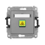 ICON Mechanizm gniazda światłowodowego/optycznego pojedynczego szary mat