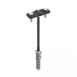 [LA 9005] Uchwyt z kołkiem (wkręcany) fi12mm; L-250mm