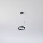 ALFREDO 415/U wisząca DIRECT LED PHILIPS LV 25W/4280lm/4000K, 230V, czarny głęboki (mat struktura) RAL 9005