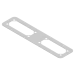 PanelSeT Stalowy podwójny adapter do flansz FL21 545x 130mm do S3D o szerokości 600mm, głębokości 200…250mm