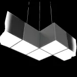 Oprawa NOISE CORNER Connect LED zw ED 1000lm/840 PLX szary ciemny mat 13 W