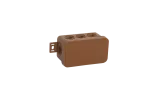 V8 Puszka elastyczna n/t 80x45x41mm IP54 8-wl klik z osł. brąz