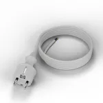 PP-40H/3M/3X1,0/H05VV-F Przewód przyłączeniowy z wtyczką prostą IP44; 3x1; H05VV-F; 3m; biały